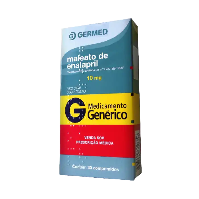 G.ENALAPRIL 10MG 30CPR GERMED - Catálogo ARZMED